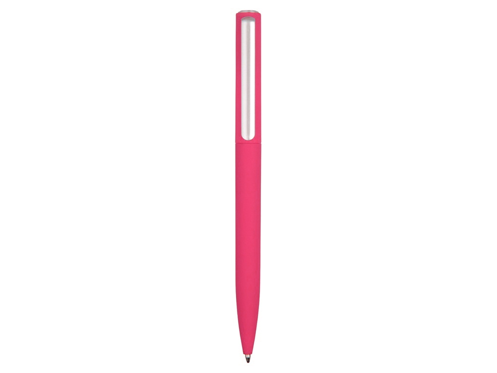 Ручка шариковая пластиковая Bon с покрытием soft touch, розовый - купить оптом
