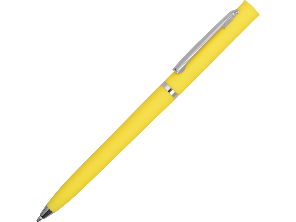 Ручка шариковая Navi soft-touch, желтый - купить оптом