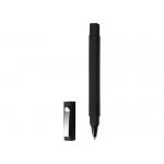 Ручка шариковая пластиковая Quadro Soft, квадратный корпус с покрытием софт-тач, черный, фото 1