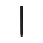 Ручка шариковая пластиковая Quadro Soft, квадратный корпус с покрытием софт-тач, черный, фото 4