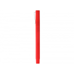 Ручка шариковая пластиковая Quadro Soft, квадратный корпус с покрытием софт-тач, красный, фото 3