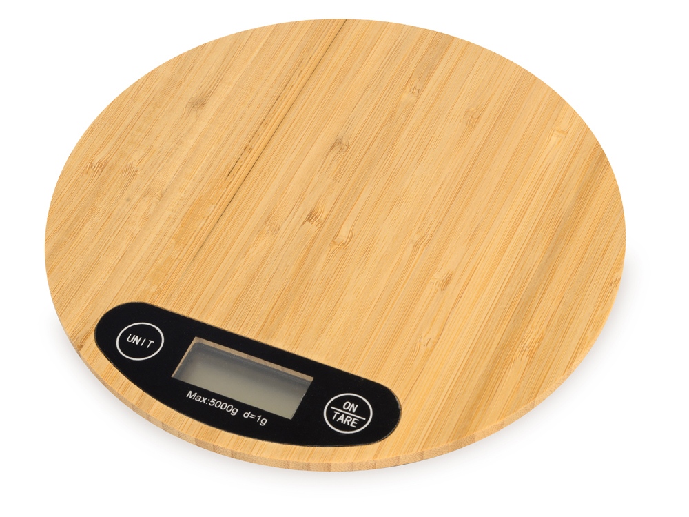 Бамбуковые кухонные весы Scale, натуральный - купить оптом