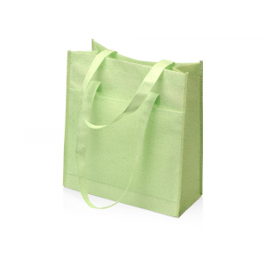 Сумка-шоппер Wheat из переработанного пластика 80gsm, 30.5*33*12.5cm, зеленый - купить оптом