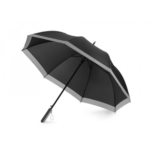 Зонт-трость Reflect полуавтомат, в чехле, черный (Р) - купить оптом