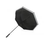 Зонт-трость Reflect полуавтомат, в чехле, черный (Р), фото 2