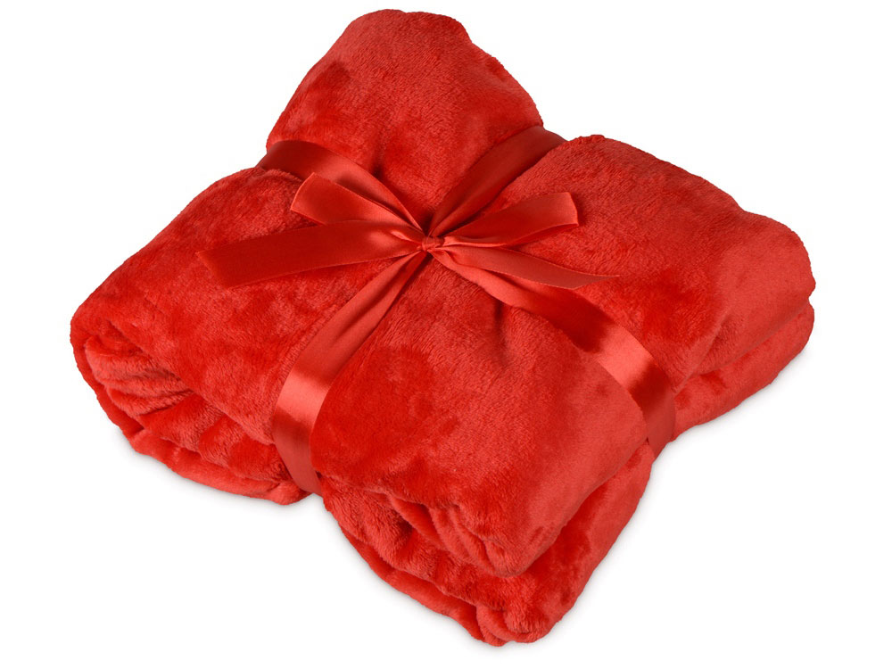 Подарочный набор с пледом, термокружкой Dreamy hygge, красный, плед- красный, термокружка- красный/черный - купить оптом