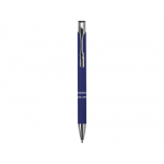 Ручка металлическая шариковая Legend Gum софт-тач, темно-синий, фото 1