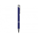 Ручка металлическая шариковая Legend Gum софт-тач, темно-синий, фото 2