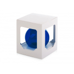 Стеклянный шар синий полупрозрачный, заготовка шара 6 см, цвет 61, фото 1
