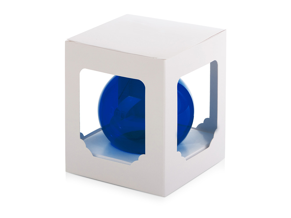 Стеклянный шар синий полупрозрачный, заготовка шара 6 см, цвет 61 - купить оптом