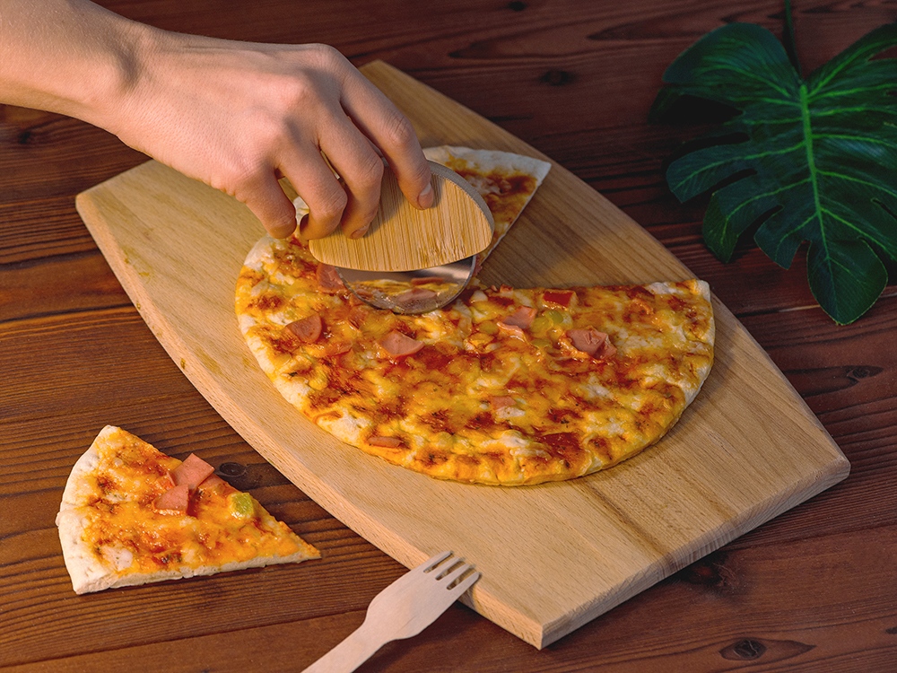 Нож для пиццы Bamboo collection, натуральный - купить оптом