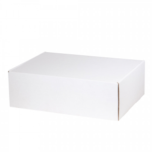 Подарочная коробка универсальная средняя, белая, 345 х 255 х 110мм - купить оптом