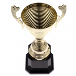 Кубок Floretta Oval, малый, золотистый, фото 2