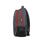 Рюкзак Metropolitan, серый с красной молнией и черной подкладкой, фото 4