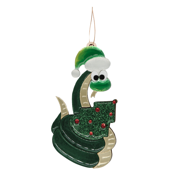 Ёлочная Игрушка Змея (зеленый) - купить оптом