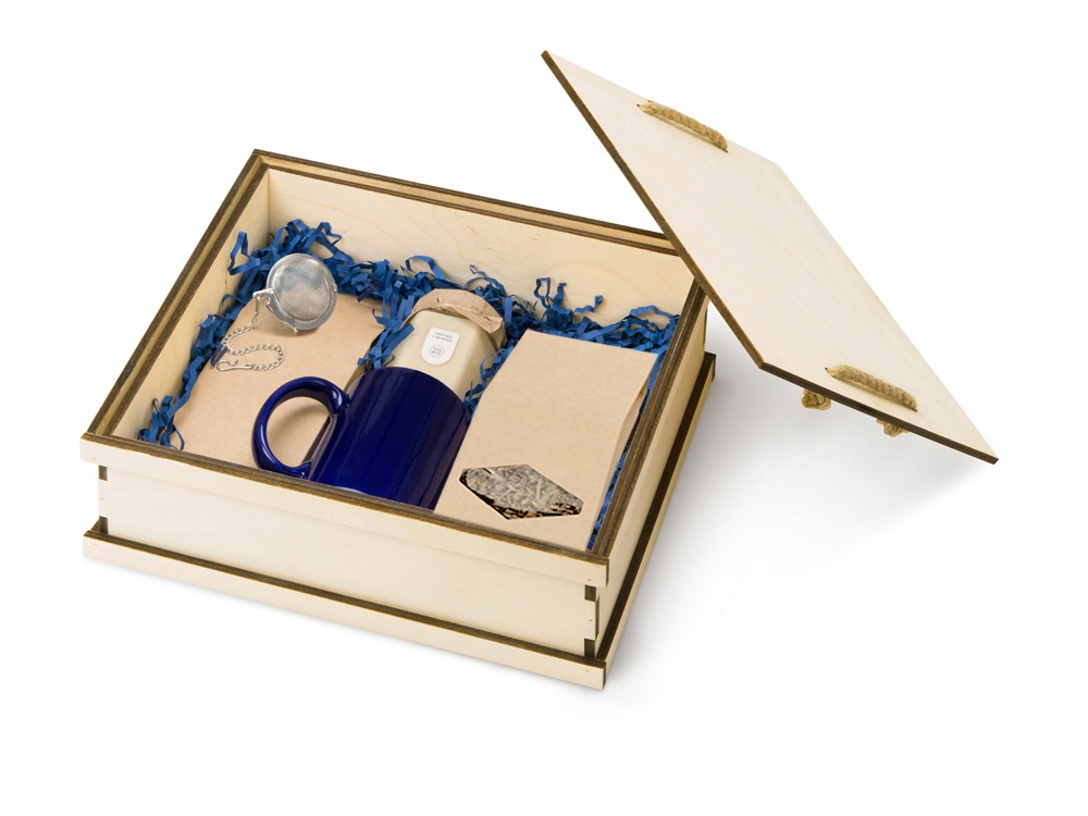 Подарочный набор Tea Duo Deluxe, синий - купить оптом