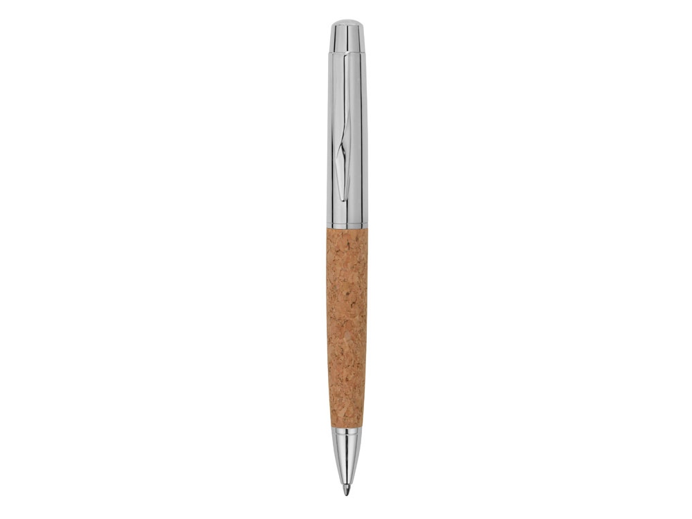 Ручка металлическая шариковая Cask в футляре, натуральный, хром - купить оптом