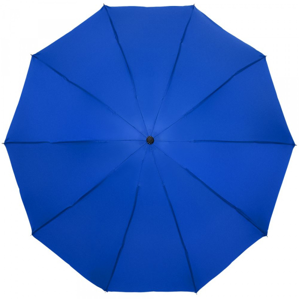 Зонт наоборот складной Stardome, синий с серебристым - купить оптом