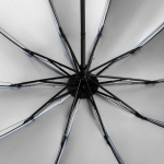 Зонт наоборот складной Stardome, синий с серебристым, фото 2