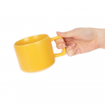 Чашка Jumbo, ver.2, матовая, желтая, фото 3