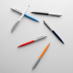 Ручка шариковая Senator Point Metal, ver.2, темно-синяя, фото 4
