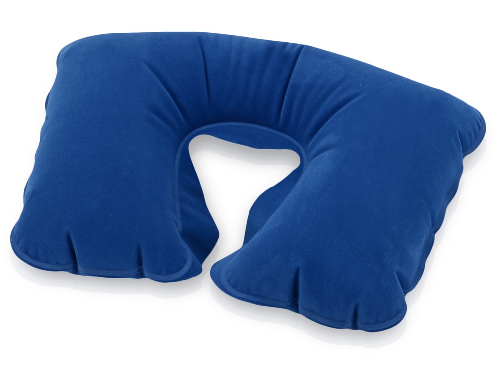 Подушка надувная под голову, синий - купить оптом