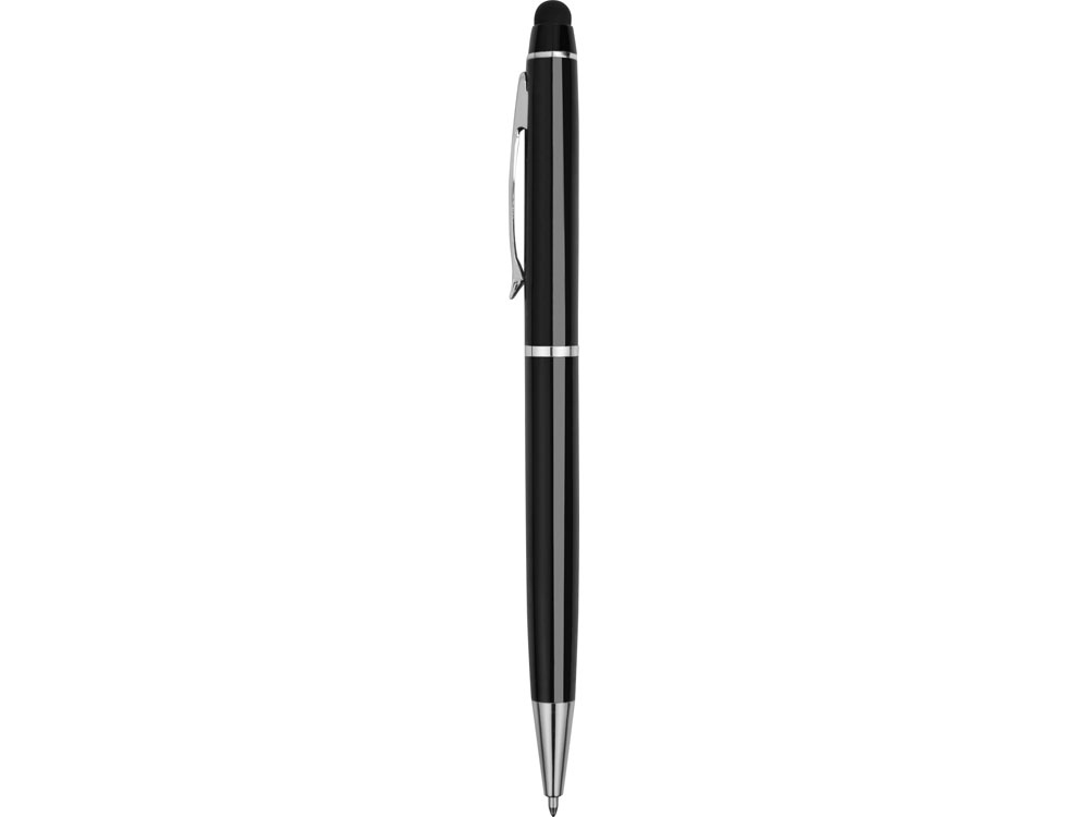 Ручка-стилус шариковая Фокстер, черный - купить оптом