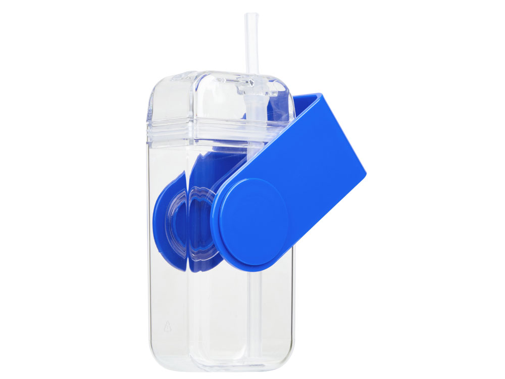 Бутылка для воды JUICY DRINK BOX, синий - купить оптом