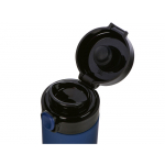 Вакуумная термокружка Waterline c кнопкой Guard, 400 мл, тубус, темно-синий, фото 4