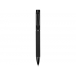 Металлическая шариковая ручка Black Lama, софт-тач, черный, фото 1