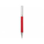 Металлическая шариковая ручка Bossy с вставкой из эко-кожи, красный, фото 1