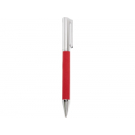 Металлическая шариковая ручка Bossy с вставкой из эко-кожи, красный, фото 2