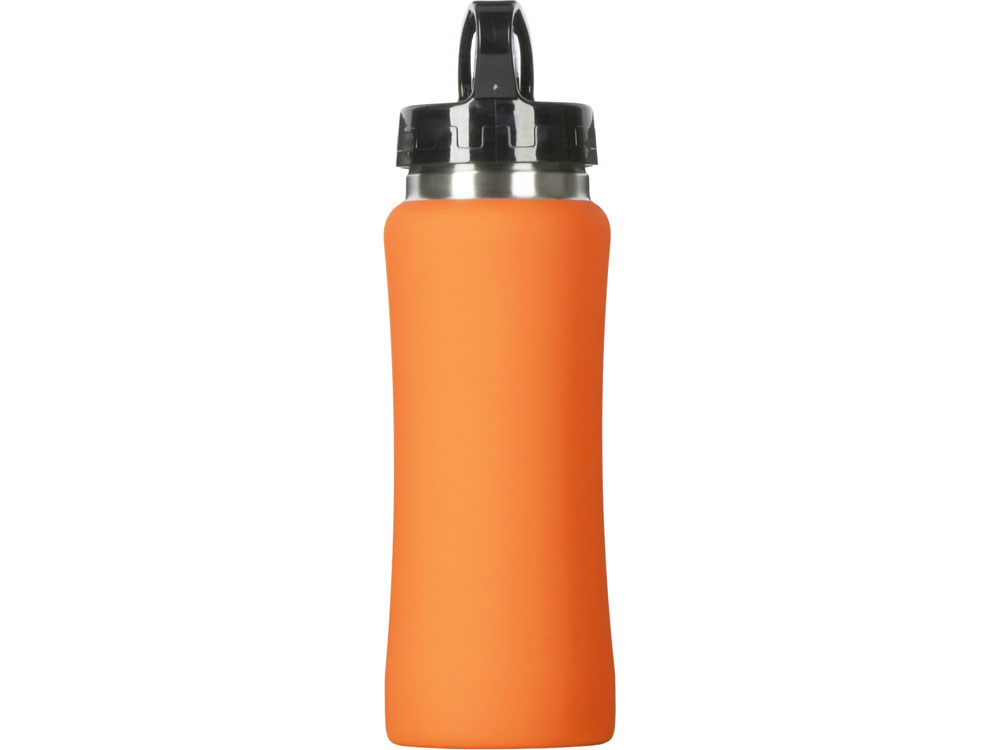 Бутылка для воды Bottle C1, сталь, soft touch, 600 мл, оранжевый - купить оптом