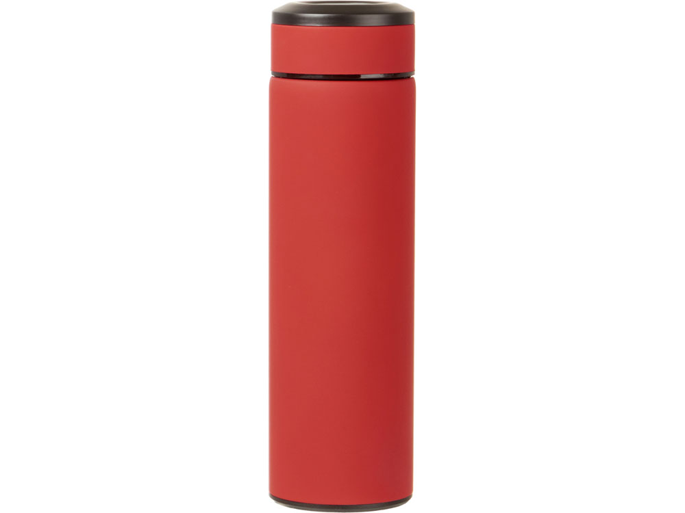 Вакуумный термос Vacuum Flask C1, soft touch, 420мл, красный - купить оптом