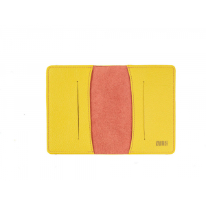 Обложка для паспорта Valerie Concept PSC10, красный/желтый - купить оптом