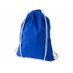 Рюкзак со шнурком Oregon, имеет цветные веревки, изготовлен из хлопка 100 г/м2, бежевый/красный - купить оптом