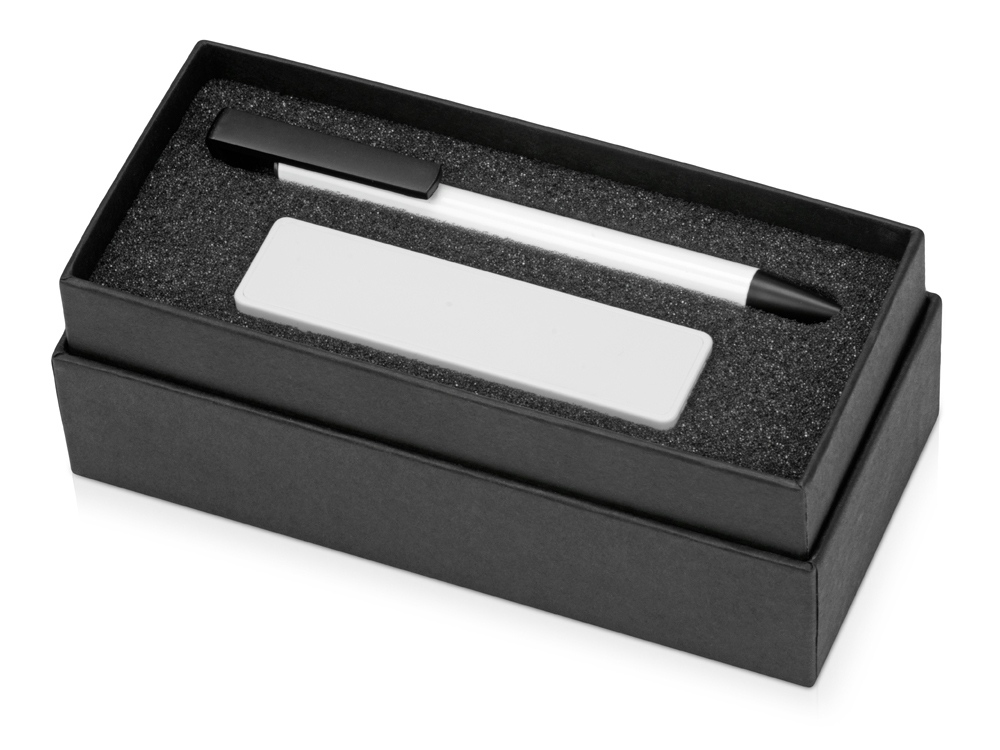 Подарочный набор Kepler с ручкой-подставкой и зарядным устройством, белый - купить оптом