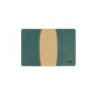 Обложка для паспорта Valerie Concept PSC5, бежевый/зеленый - купить оптом