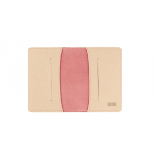Обложка для паспорта Valerie Concept PSC6, розовый/бежевый - купить оптом