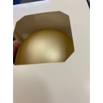 УЦЕНКА! Елочный шар Finery Matt, 8 см, матовый золотистый, фото 2