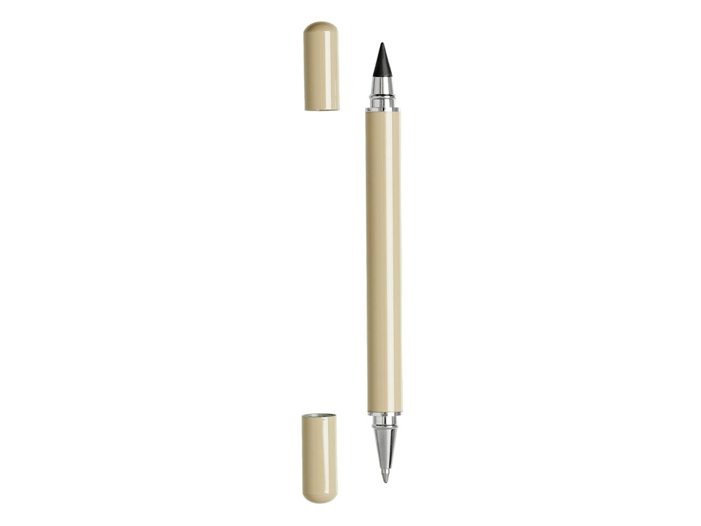 Металлическая ручка и вечный карандаш Van Gogh, бежевый - купить оптом