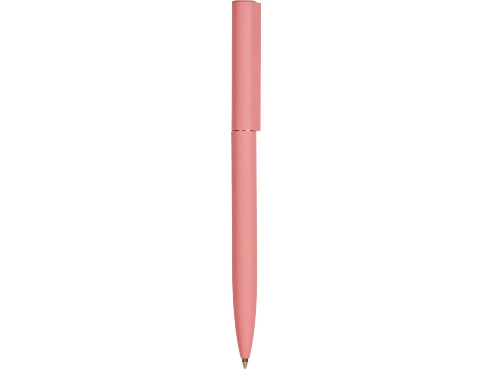 Шариковая металлическая ручка Minimalist софт-тач, пыльный розовый, пыльно-розовый - купить оптом