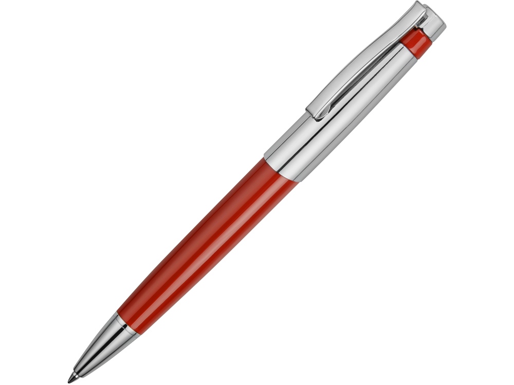 Ручка шариковая Сидней красная, серебристый/красный - купить оптом