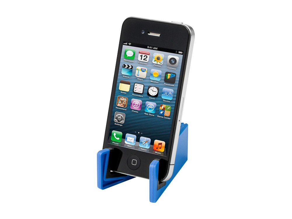 Подставка для мобильного телефона Slim, ярко-синий - купить оптом