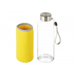Бутылка для воды Pure c чехлом, 420 мл, желтый, фото 2