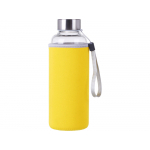 Бутылка для воды Pure c чехлом, 420 мл, желтый, фото 3