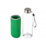 Бутылка для воды Pure c чехлом, 420 мл, зеленый, фото 2