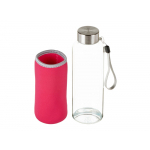 Бутылка для воды Pure c чехлом, 420 мл, розовый, фото 2