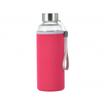 Бутылка для воды Pure c чехлом, 420 мл, розовый, фото 3