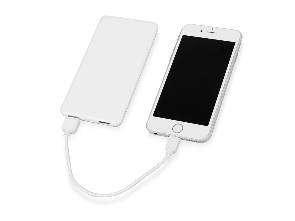 Портативное зарядное устройство Blank с USB Type-C, 5000 mAh, белый - купить оптом